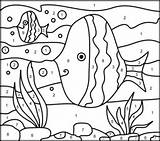 Fish Number Color Coloring Printables Printable Pages Kids Animals Online Numbers Coloritbynumbers Easy Paint Animal Them Template Levels Ocean Painting sketch template