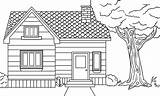 House Coloring Pages Printable Kids Prairie Little sketch template