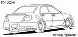 Sti Wrx sketch template