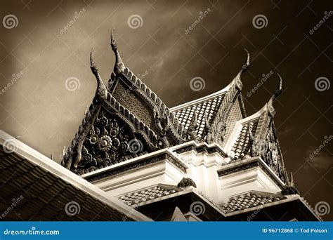 city pillar shrine bangkok temple stock photo image  erected