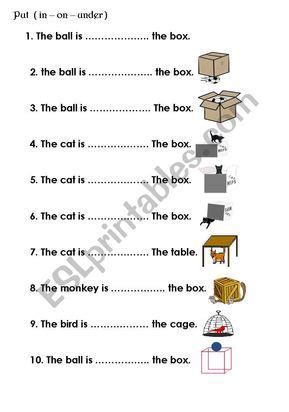 pin  kwabena prempeh  ken preposition worksheets teaching