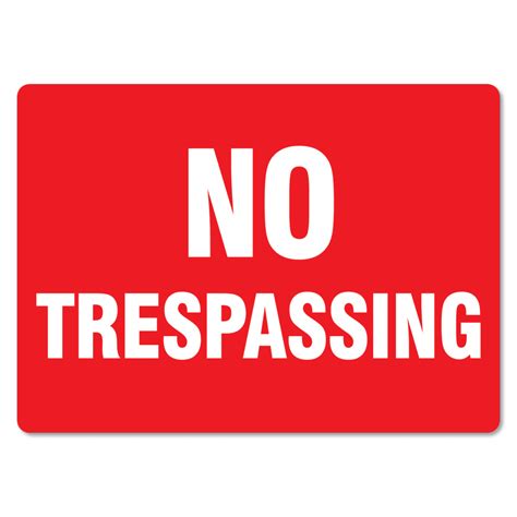 trespassing sign  signmaker