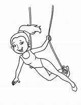 Coloring Pages Acrobat Circus Girl Colouring Acrobats Printable Sheets Kids Book sketch template