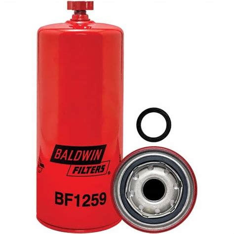 baldwin filters automotive fuel water separator element  od  oal