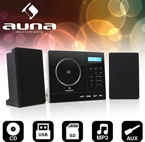 auna vertical  stereo system cd mp unit  usbsd connectivity
