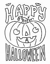 Halloween Coloring Pages Kids Happy Sheets Printable sketch template