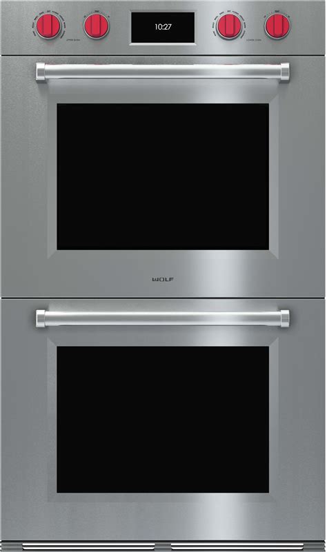 wolf dopmsph   double electric wall oven   cu ft dual verticross convection
