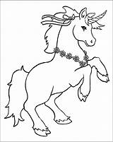 Coloring Unicorns Pages Color Kids Print Children Animals sketch template