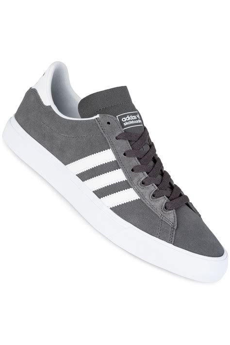adidas campus vulc ii adv shoes grey white buy  skatedeluxe
