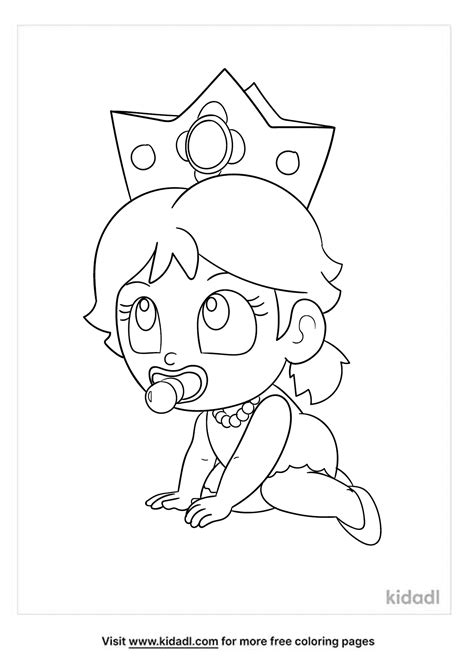 baby princess coloring page coloring page printables kidadl