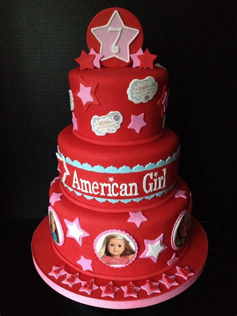 american girl doll cake all fondant with edible images american