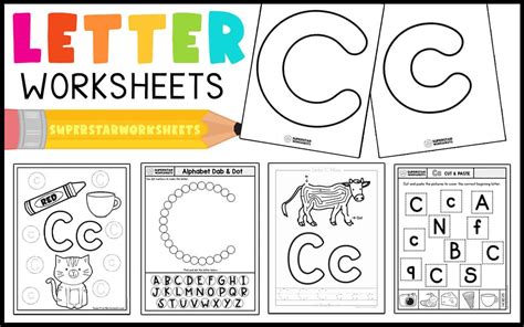 letter  worksheets superstar worksheets
