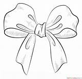 Bow Drawing Ribbon Draw Getdrawings Step sketch template