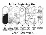 Creation Days Coloring God Bible Kids Sunday School Activities Pages Story Gods Crafts Created Drawing Genesis Beginning First Clipart Printable sketch template