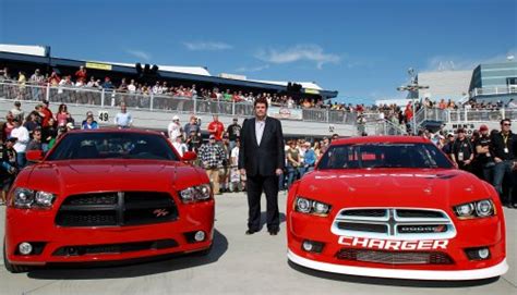 dodge unveils  charger race car  vegas