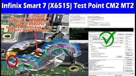 infinix smart   test point  working cm umt