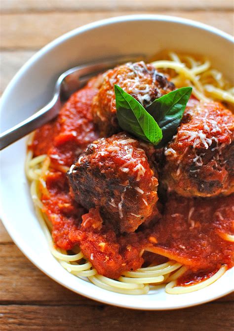 spaghetti  meatballs bev cooks