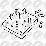 Pegboard Pegs Clipart Outline Watermark Register Remove Login sketch template