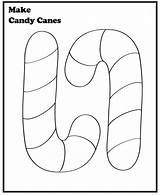 Cane Candy Coloring Pages Canes Kids Printable Template Crafts Make Christmas Preschool Color Projects Preschoolers Templates Felt Cute Craft Pattern sketch template