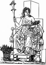 Ceres Roman Demeter sketch template