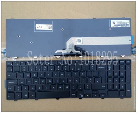 uk black laptop keyboard  dell inspiron