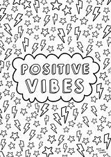 Positive Vibes Mindfulness Vsco Aesthetics Calm Mind Stress Primark Herfamily sketch template