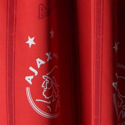 bolcom ajax gordijn rood met logo  cm