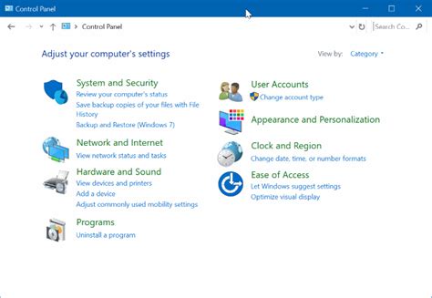 7 Ways To Open Control Panel In Windows 10