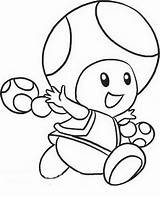 Toad Coloring Yoshi Pages Popular sketch template