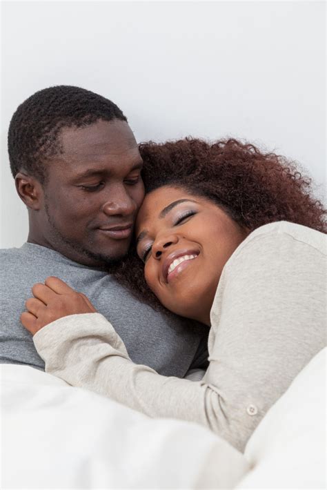 African Couple Sleeping Royalty Free Image