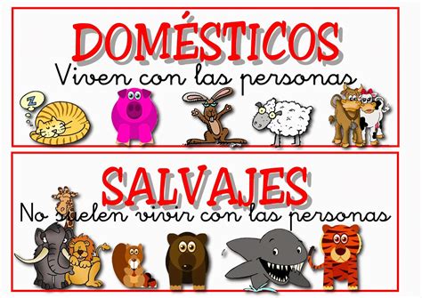 el blog de primero animales domesticos  salvajes