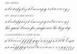 Copperplate Calligraphy Lowercase Lindsey Cursive Samples Handwriting Flourish sketch template