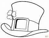 Patrick Hat St Coloring Pages Patricks Drawing Printable Sheet Hats Drawings Template Public Board Printables Irish Crafts Domain Choose sketch template