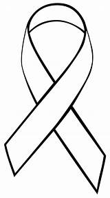 Cancer Ribbon Blank Breast Clipart sketch template
