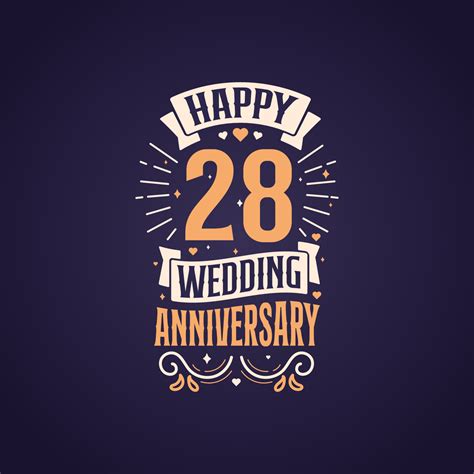 happy  wedding anniversary quote lettering design  years
