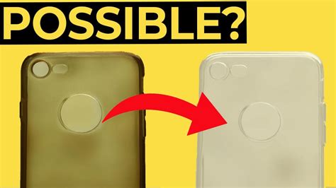 clean yellowness  transparent smartphone cover clean silicon