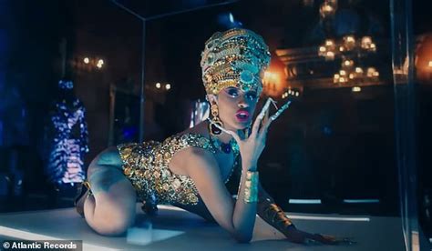 Cardi B Strips During Pole Dance Breast Feeds In Couture