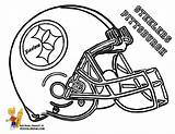 Coloring Steelers Helmet Football Pittsburgh Pages Nfl Buffalo Helmets Bills Kids Packers Printable Bay Green Player Print Color Packer Logo sketch template