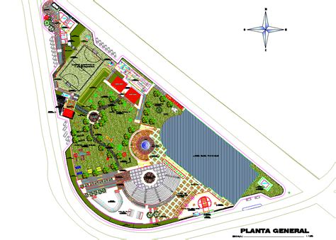 site plan layout detail view dwg file cadbull
