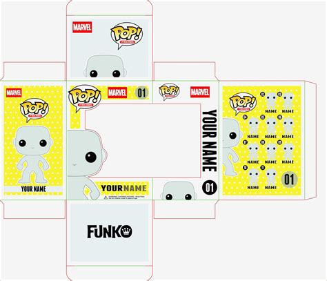 phenomenal funko pop box template   funko pop box pop box