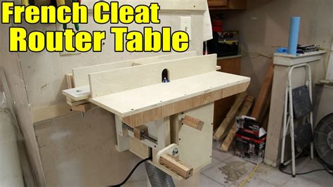 portable french cleat router table  youtube