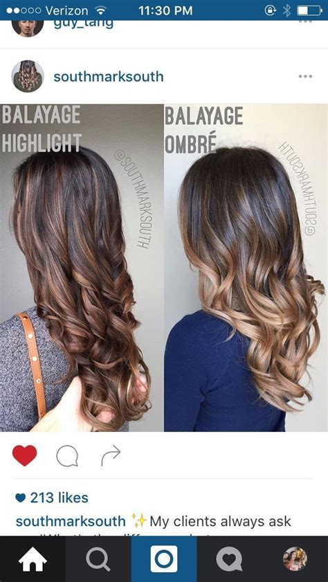 balayage highlight vs ombré baylage hair hair color techniques