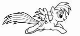 Dash Rainbow Lineart sketch template