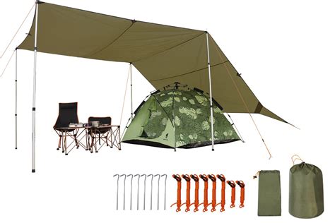 rain tarp shelter portable picnic shadow large tarp shelter tents