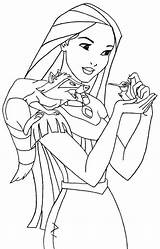 Coloring Pocahontas Pages Disney Drawing Getcolorings Princess Printables Colouring Historical Sheets Kids sketch template