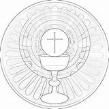 Eucharist sketch template