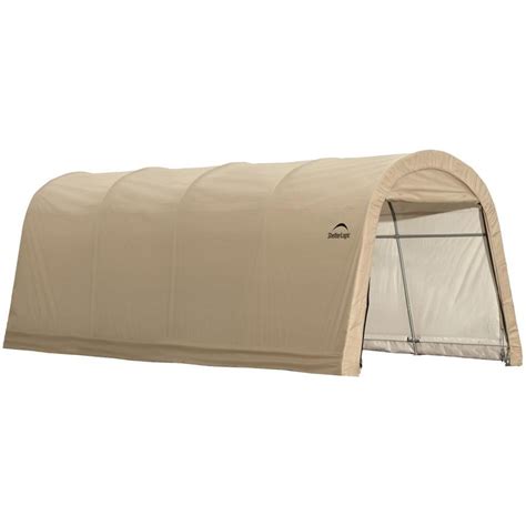 shop shelterlogic  ft   ft polyethylene canopy storage shelter  lowescom