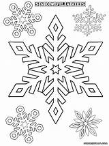 Coloring Snowflake Pages Preschoolers Popular Print Coloringhome sketch template