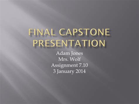 final capstone  powerpoint