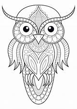 Owl Hibou Adults Patterns Gufo Gufi Owls Coloriage Eulen Hiboux Mandala Erwachsene Adulti Colorier Malbuch Justcolor Ausmalbilder Détails Coloriages Schwer sketch template
